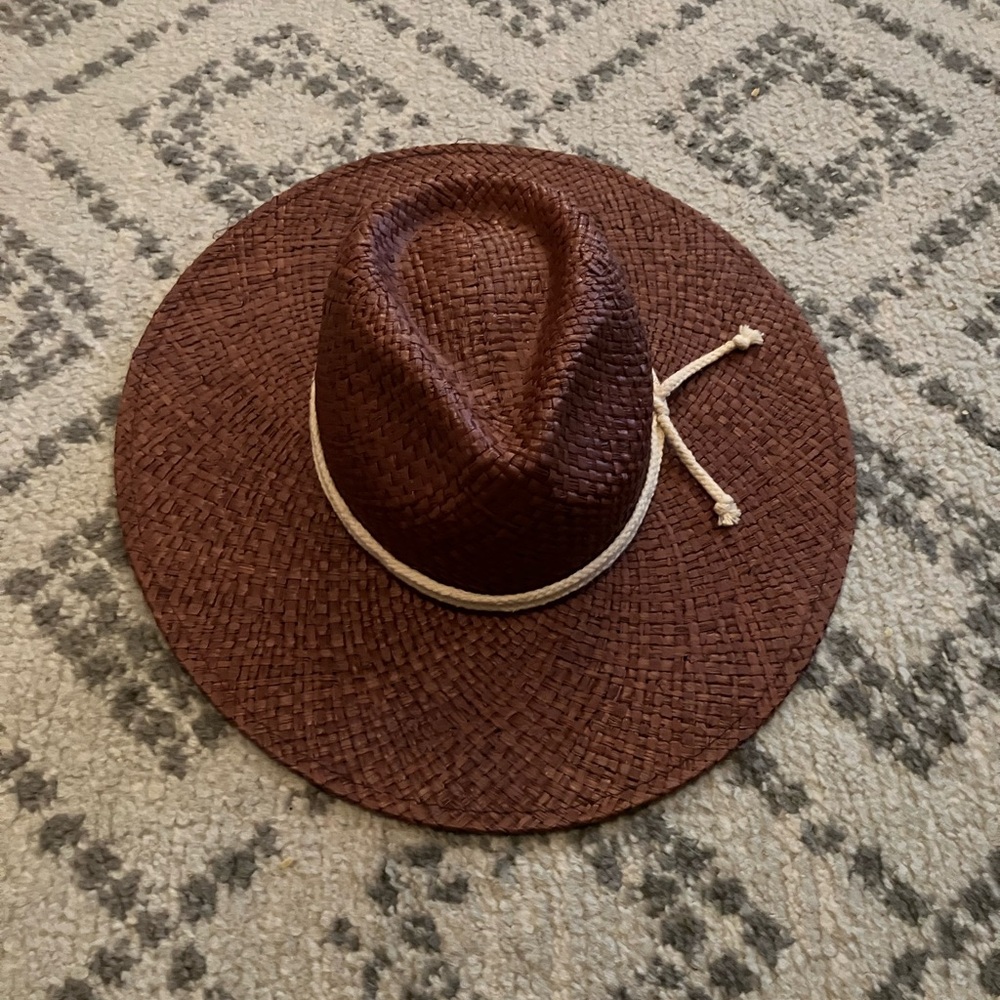 Brown Woven Women's Hat